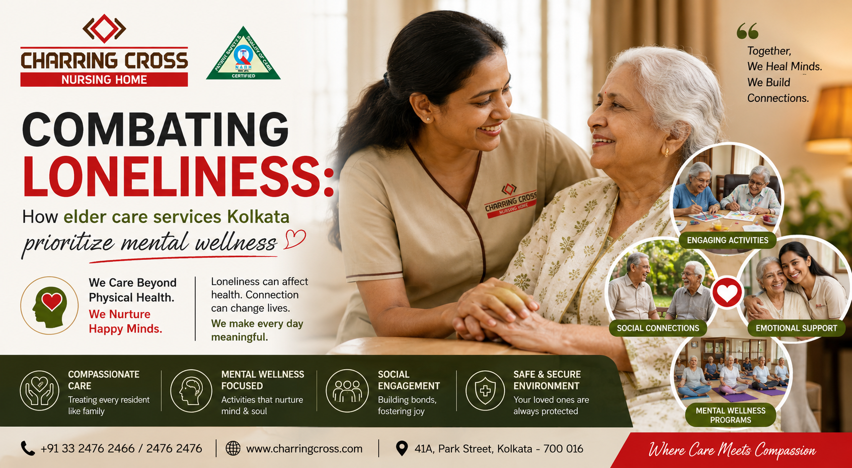 Combating Loneliness: How elder care services Kolkata prioritize mental wellness